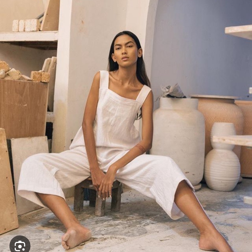 Arthur Apparel White Jumpsuit